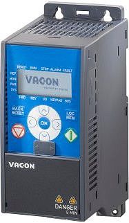 Частотный преобразователь VACON0010-1L-0009-2+EMC2+QPES+DLRU+LLRU 2,2кВт 220В